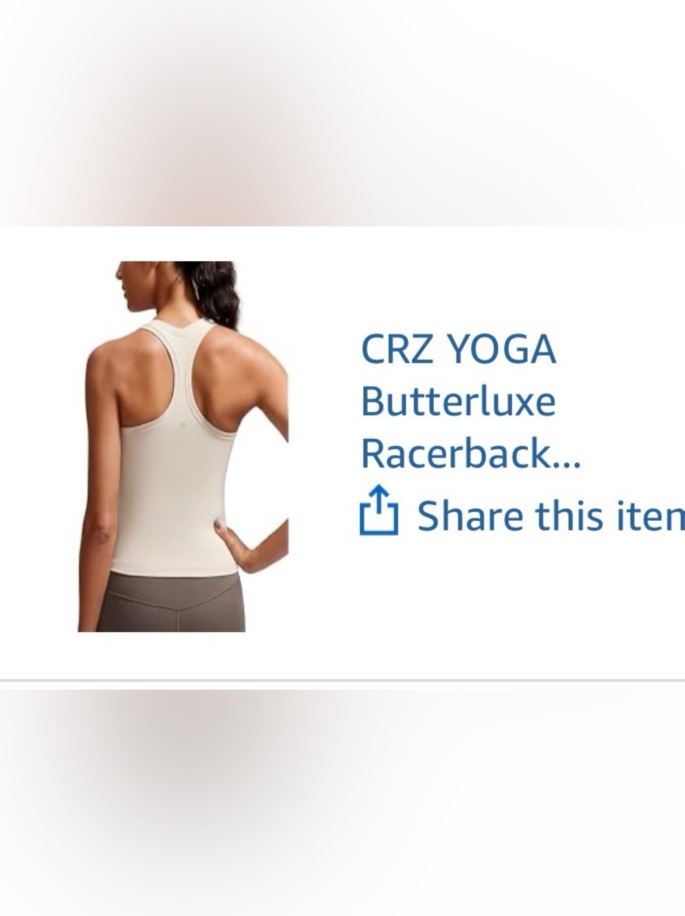 Crz workout tank